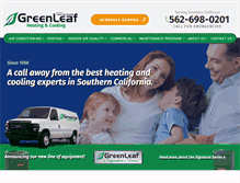 Tablet Screenshot of greenleaf-hc.com